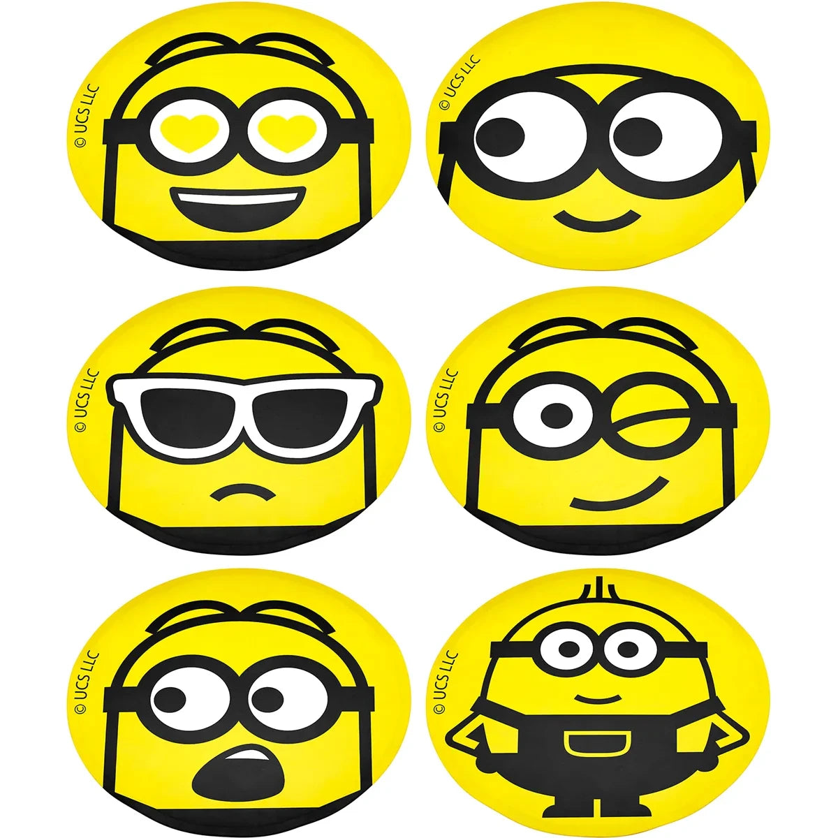 PACK DE 6 BLANCOS WILSON MINIONS