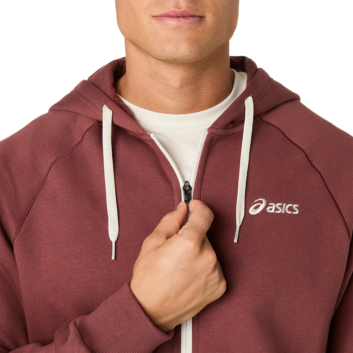 SUDADERA ASICS CON CAPUCHA FLEECE CREMALLERA COMPLETA