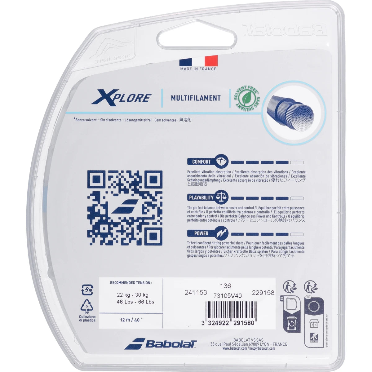 CORDAJE BABOLAT XPLORE (12 METROS)