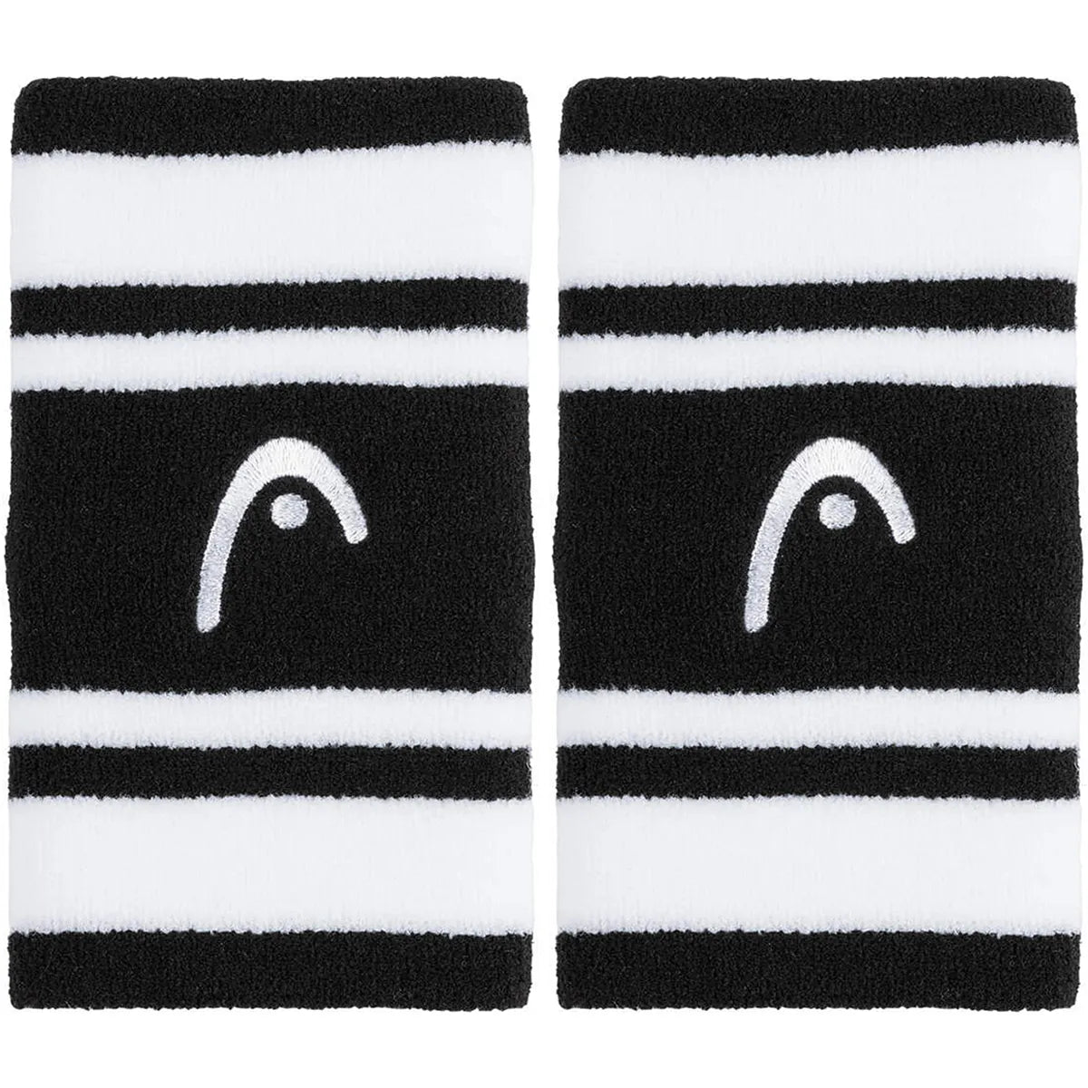PAR DE MUÑEQUERAS HEAD DOBLE ANCHURA 5" RAYADAS