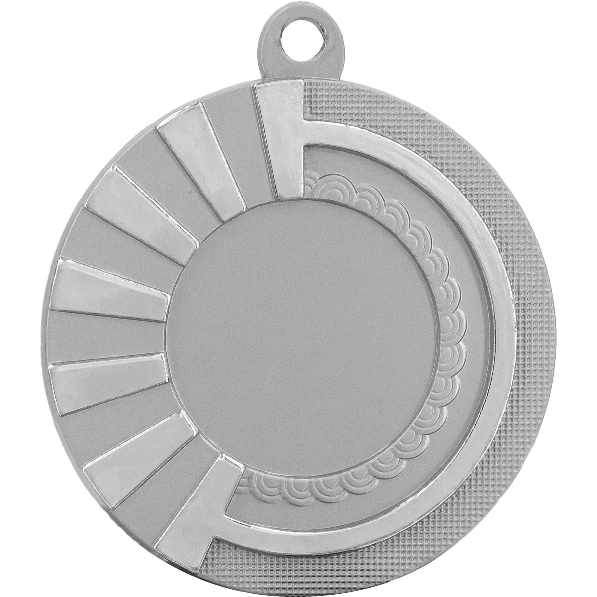 MEDALLA M5001 DIÁMETRO 5CM PLATA