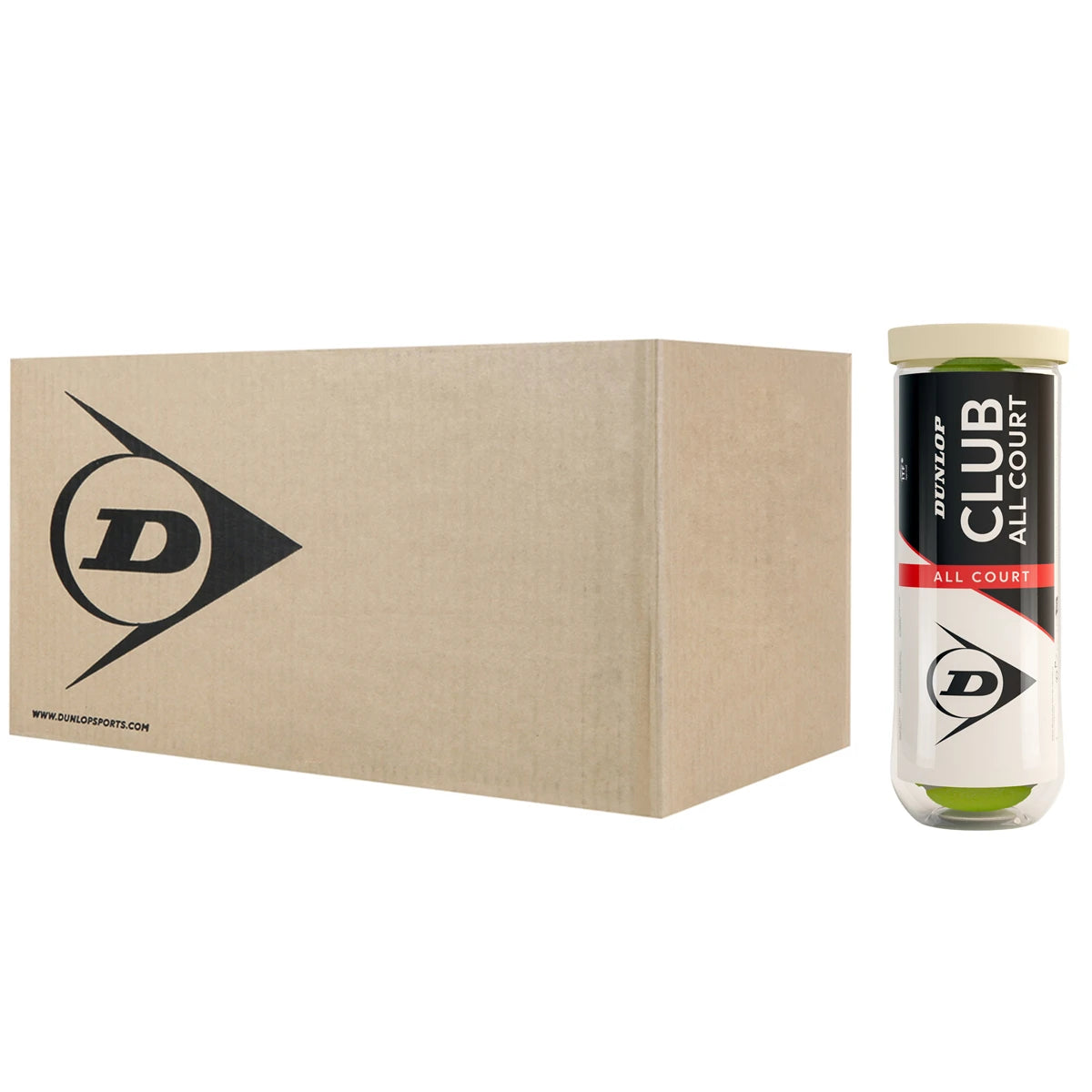 CAJA DE 24 TUBOS DE 3 PELOTAS DUNLOP CLUB ALL COURT