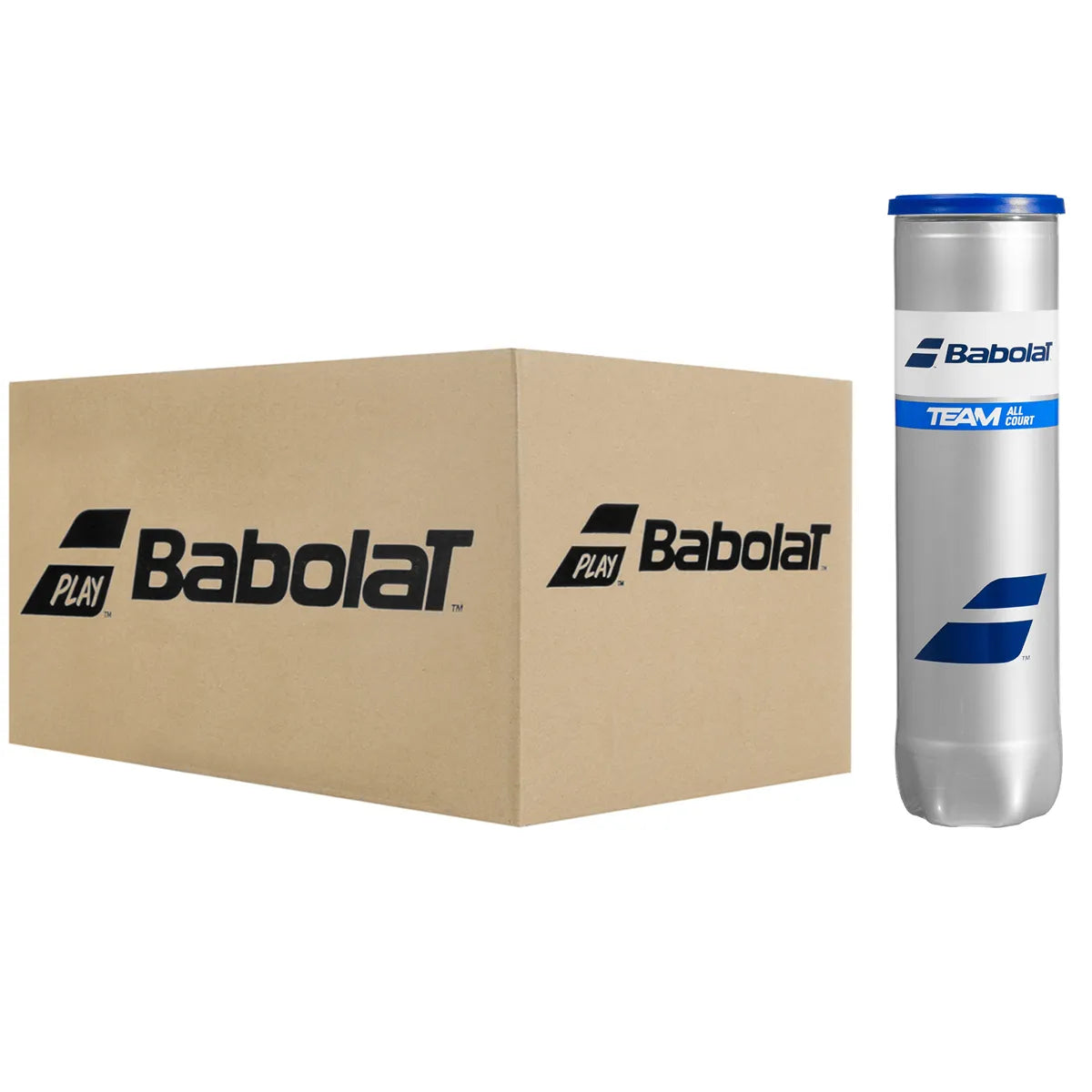 CAJA DE 18 TUBOS DE 4 PELOTAS BABOLAT TEAM ALL COURT