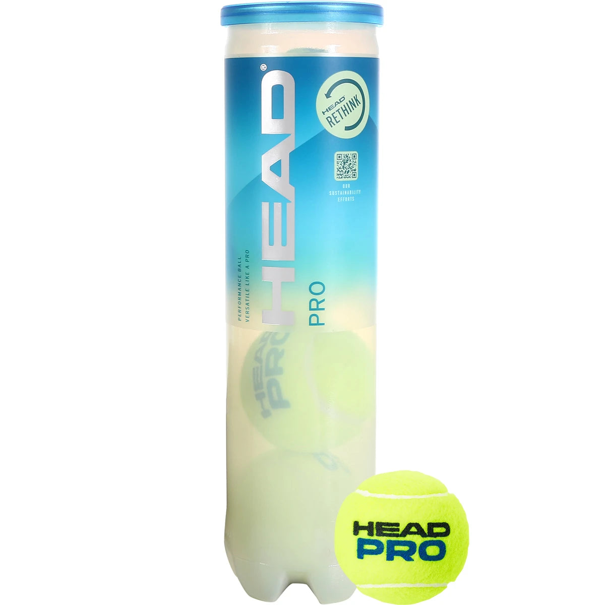 TUBO DE 4 PELOTAS HEAD PRO