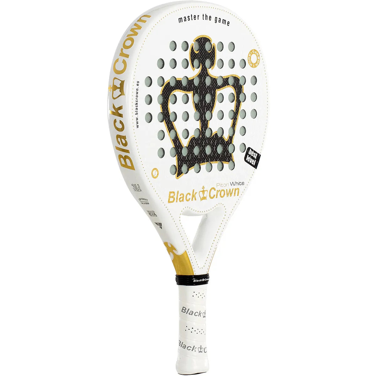 RAQUETA DE PÁDEL BLACK CROWN PITON WHITE
