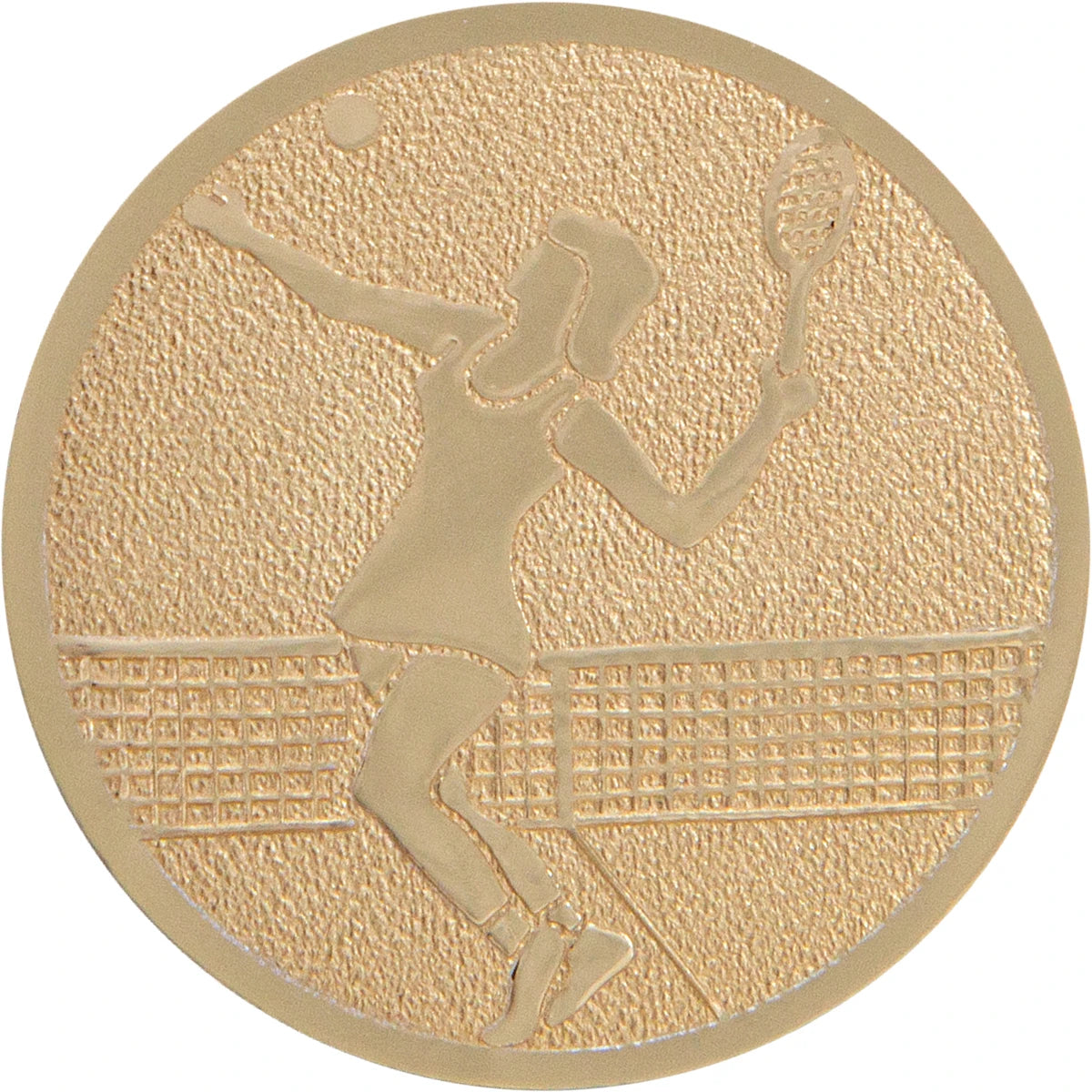 PASTILLAS MEDALLA TENIS MUJER (ALUMINIO - 25MM)