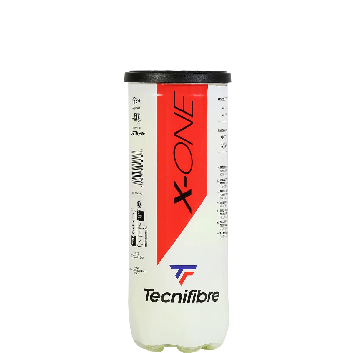 TUBO DE 3 PELOTAS TECNIFIBRE X ONE