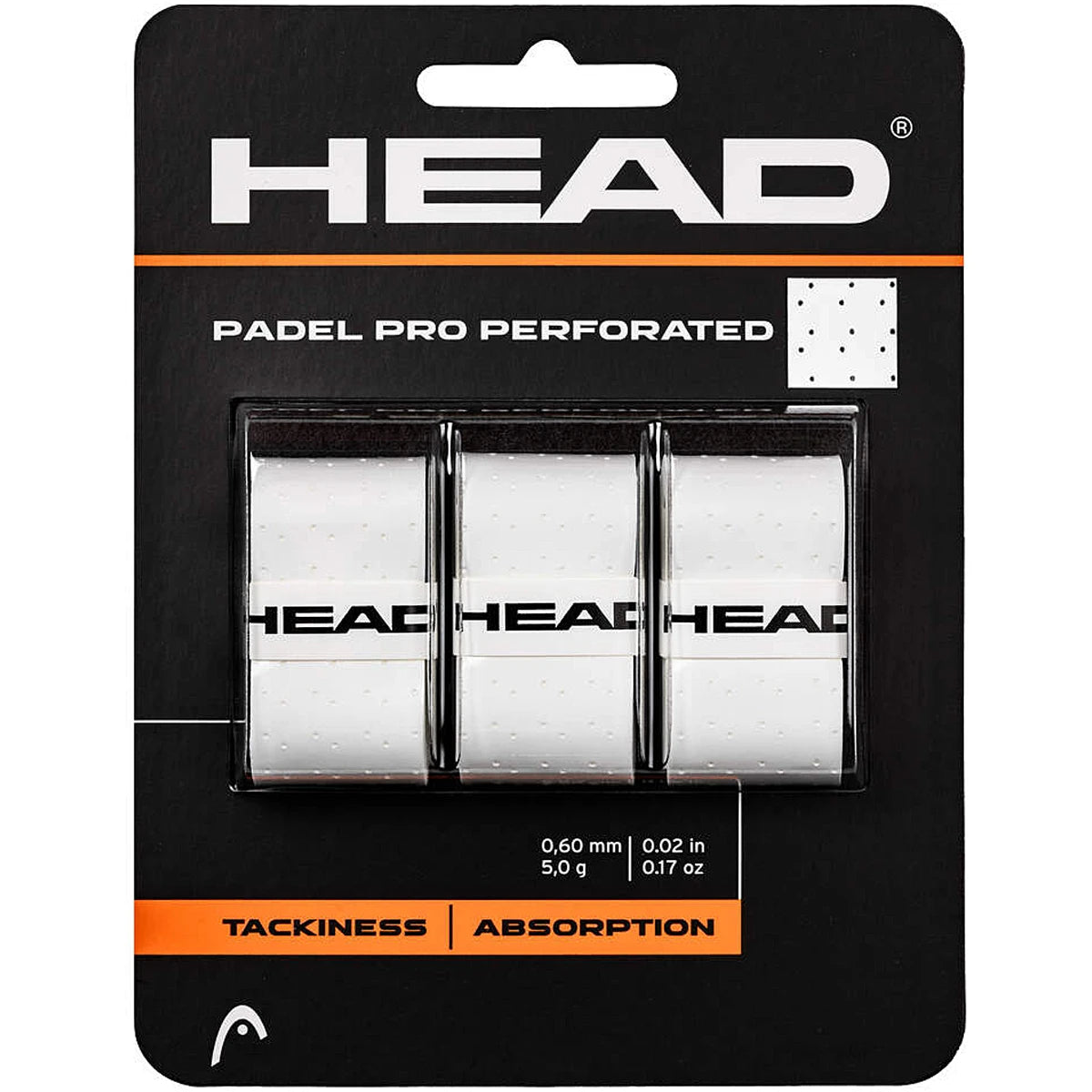 SOBREGRIPS HEAD PADEL PRO PERFORADOS x3
