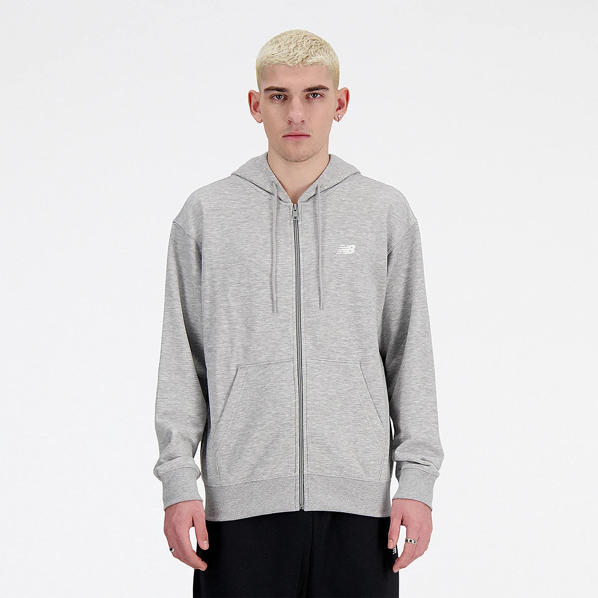 CHAQUETA NEW BALANCE SPORT ESSENTIALS LOGO FLEECE FZ