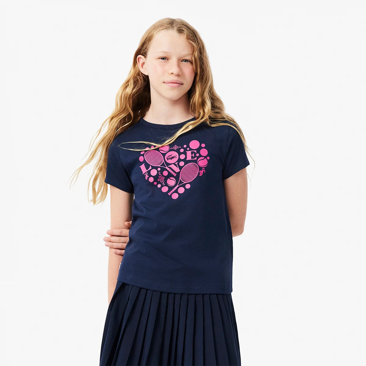 CAMISETA LACOSTE JUNIOR NIÑA CORE PERFOMANCE GRAPHIC