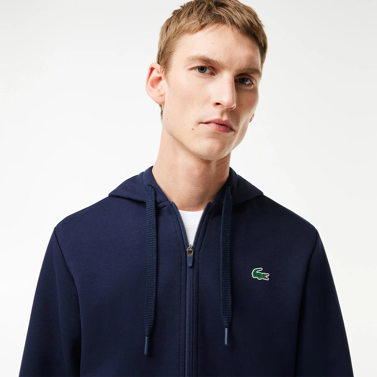SUDADERA LACOSTE CON CAPUCHA FZ CORE PERRFORMANCE