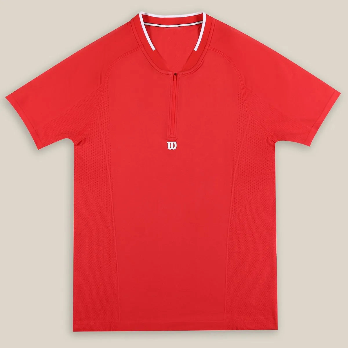 CAMISETA WILSON SERIES SEAMLESS ZIP HENLEY 2.0