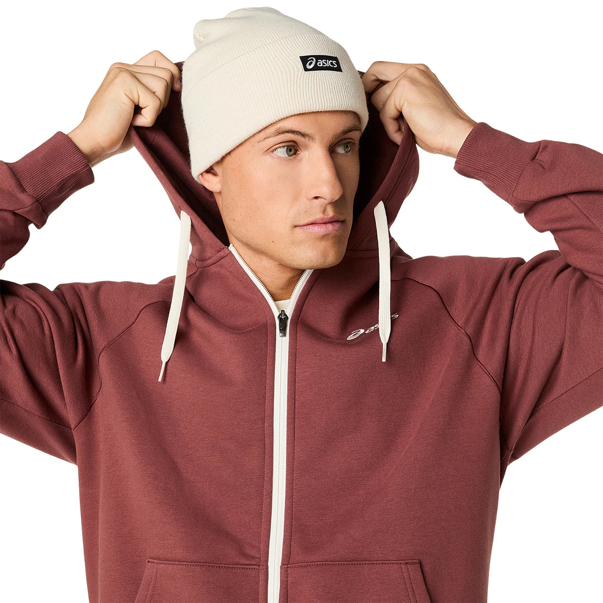 SUDADERA ASICS CON CAPUCHA FLEECE CREMALLERA COMPLETA