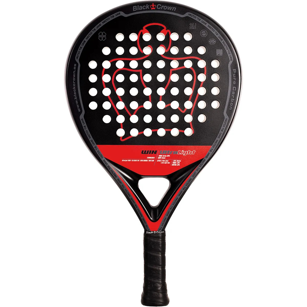 RAQUETA DE PÁDEL BLACK CROWN WIN ULTRA LIGHT