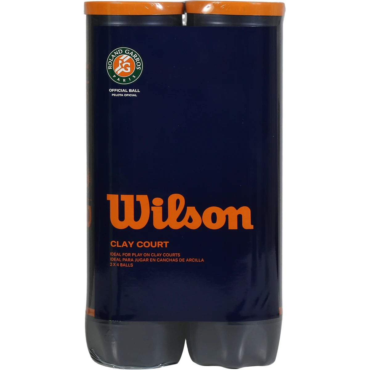 BIPACK DE 4 PELOTAS WILSON ROLAND GARROS OFFICIAL CLAY