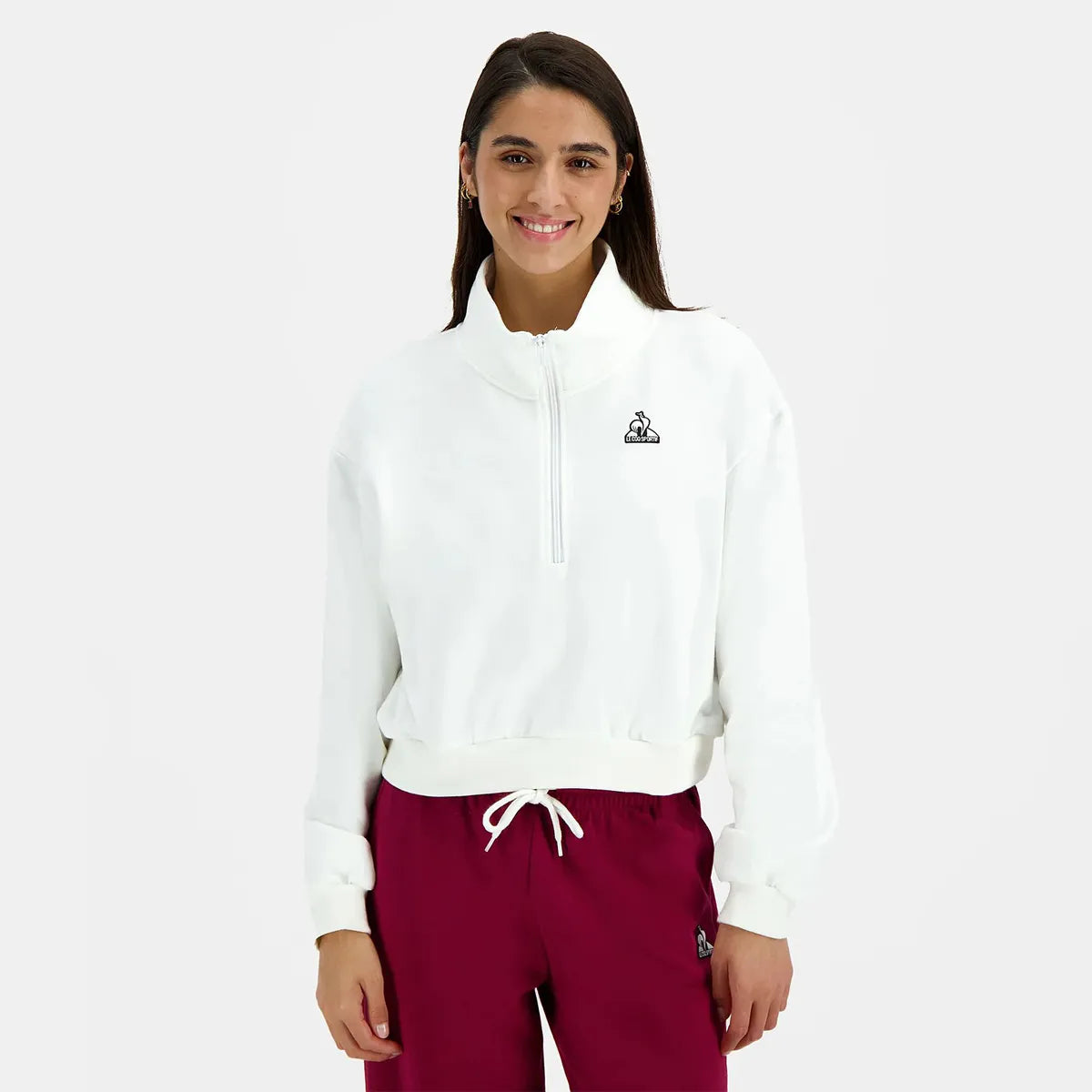SUDADERA LE COQ SPORTIF MUJER HERITAGE 1/2 CREMALLERA