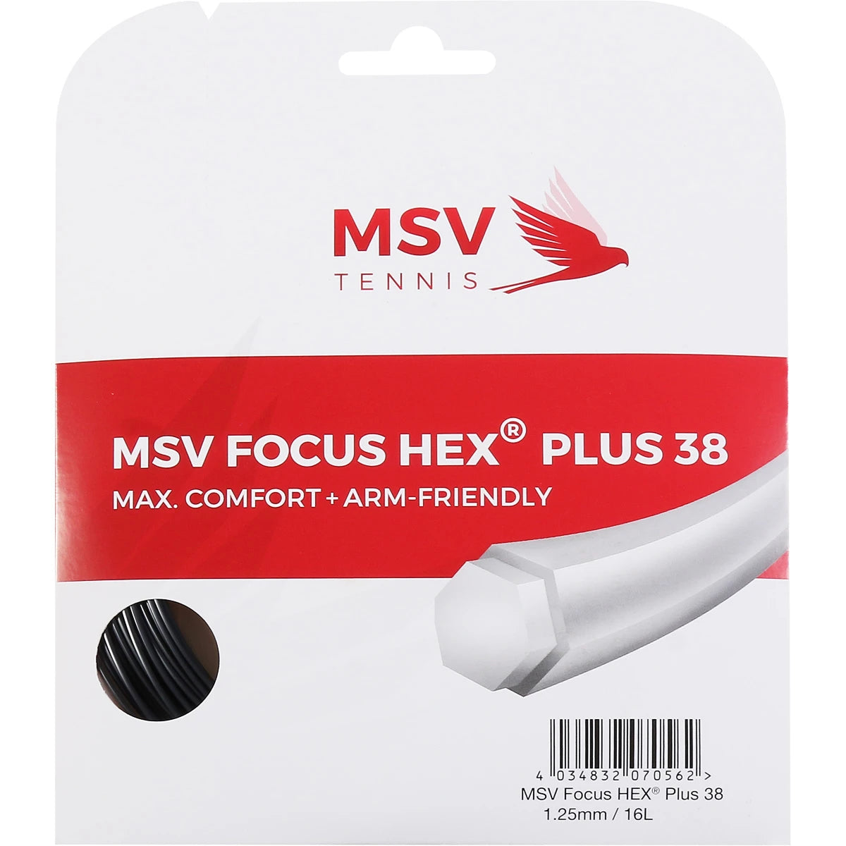 CORDAJE MSV FOCUS HEX PLUS 38 (12 METROS)