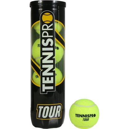 CAJA DE 18 TUBOS DE 4 PELOTAS DE TENIS TENNISPRO TOUR