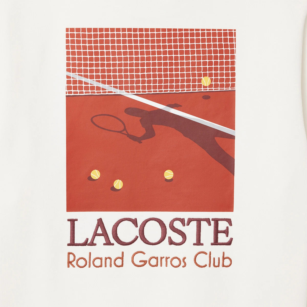 SUDADERA LACOSTE ROLAND GARROS CLUB GRÁFICA