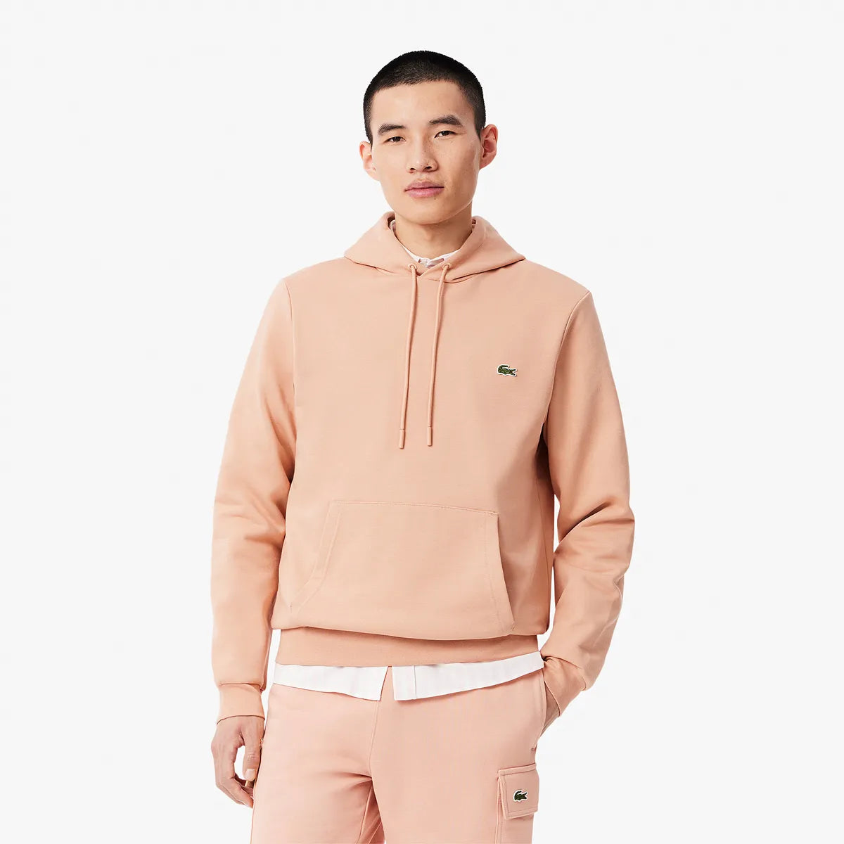 SUDADERA LACOSTE CORE PERFORMANCE CON CAPUCHA