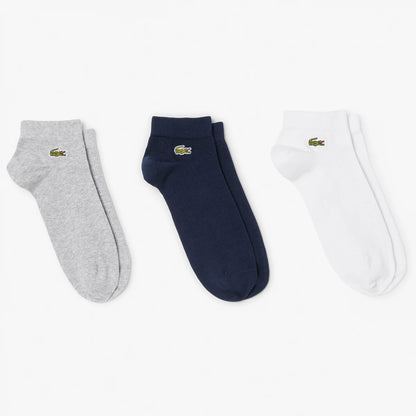 3 PARES DE CALCETINES LACOSTE PERFORMANCE LOW CUT