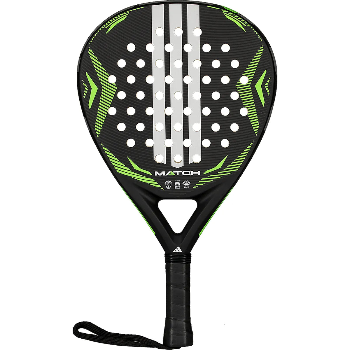 RAQUETA DE PÁDEL ADIDAS MATCH BLACK/GREEN 2026