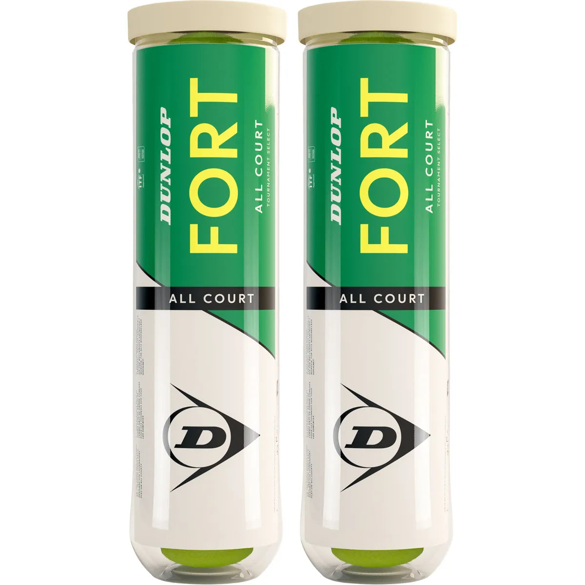 BIPACK DE 4 PELOTAS DUNLOP FORT TOURNAMENT SELECT