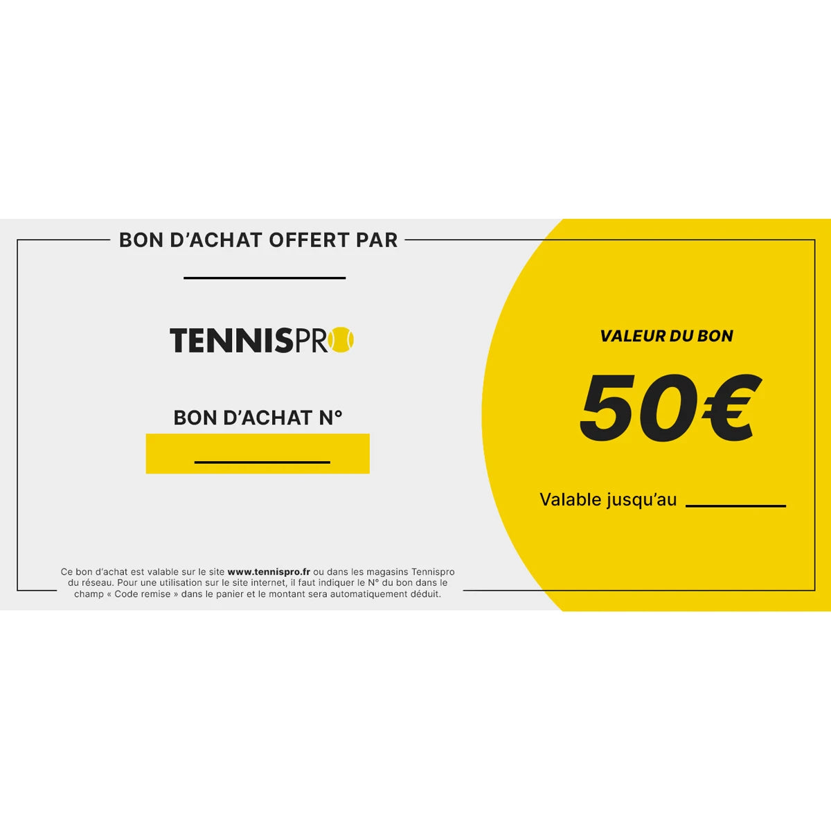 CHEQUE REGALO TENNISPRO 50€