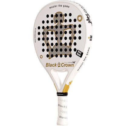 RAQUETA DE PÁDEL BLACK CROWN PITON WHITE SOFT
