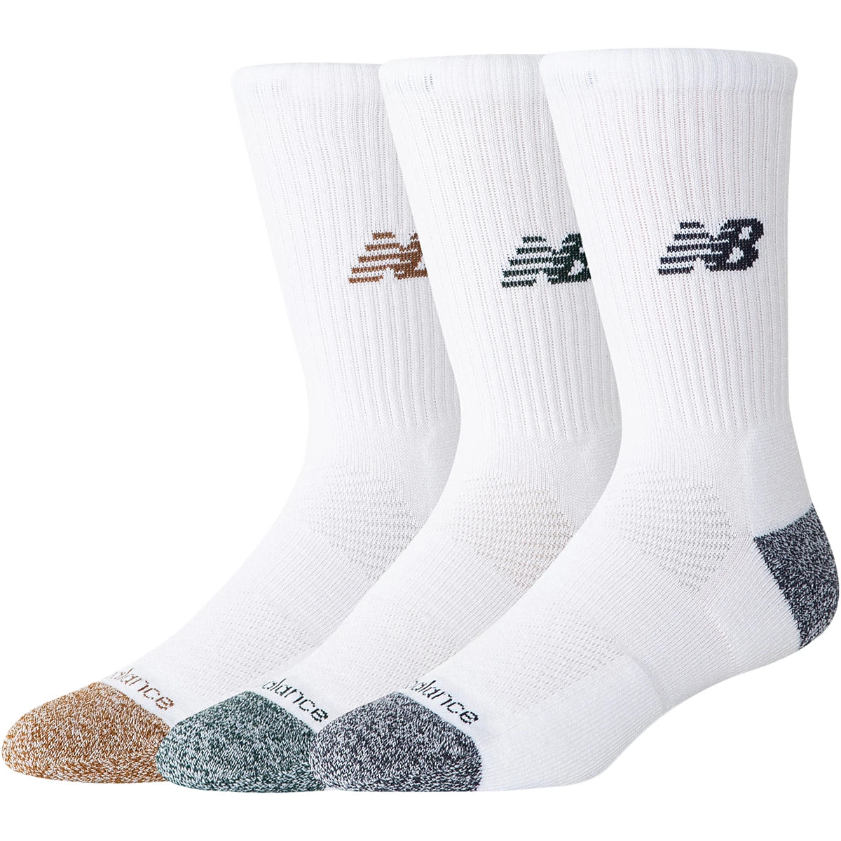 3 PARES DE CALCETINES NEW BALANCE ACTIVE CREW (MID)