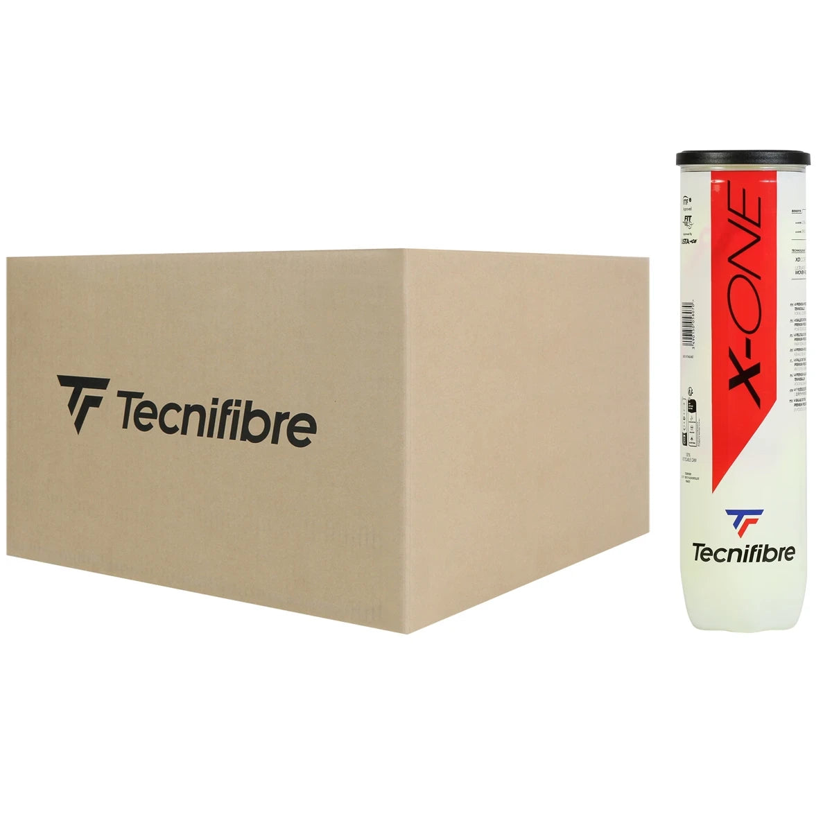 CAJA DE 36 TUBOS DE 4 PELOTAS TECNIFIBRE X-ONE