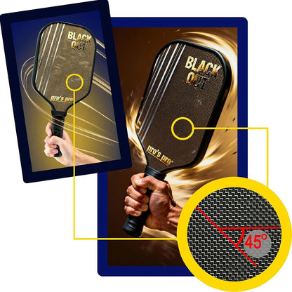 RAQUETA DE PICKLEBALL PRO'S PRO BLACKOUT