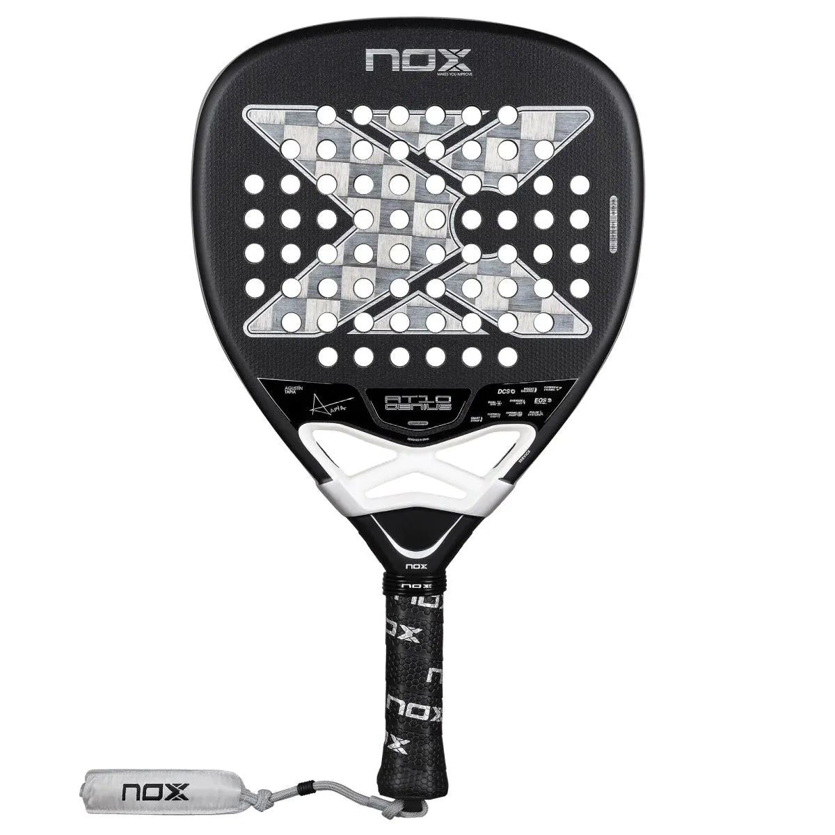 RAQUETA DE PÁDEL NOX AT10 GENIUS ATTACK 18K ALUM BY AGUSTIN TAPIA 2026