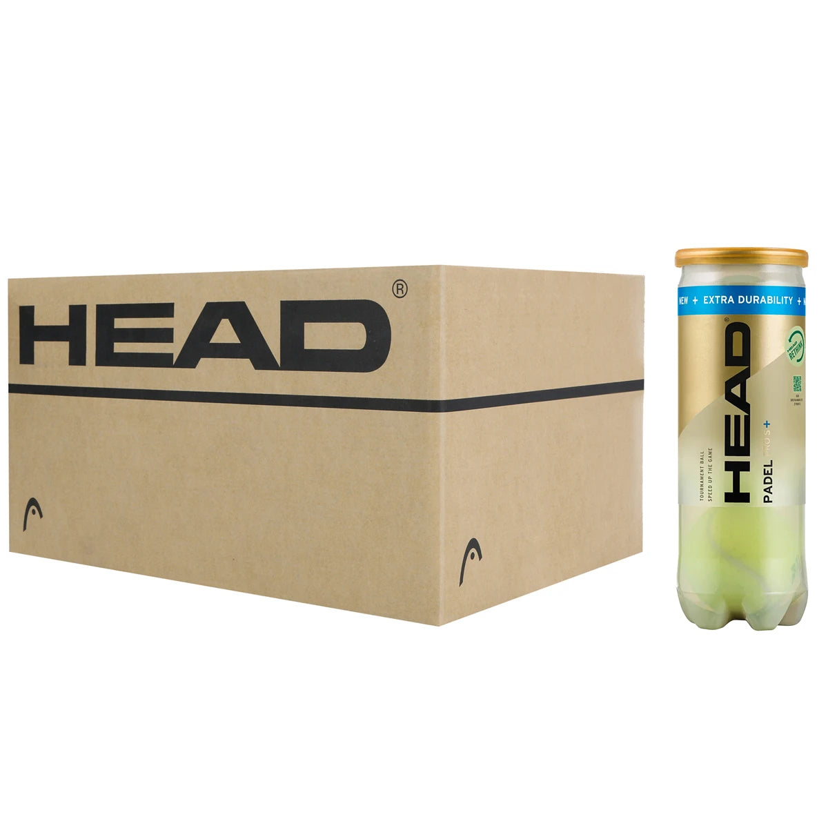 CAJA DE 24 TUBOS DE 3 PELOTAS HEAD PADEL PRO S +