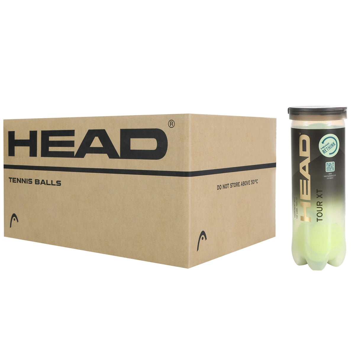 CAJA DE 24 TUBOS DE 3 PELOTAS HEAD TOUR XT