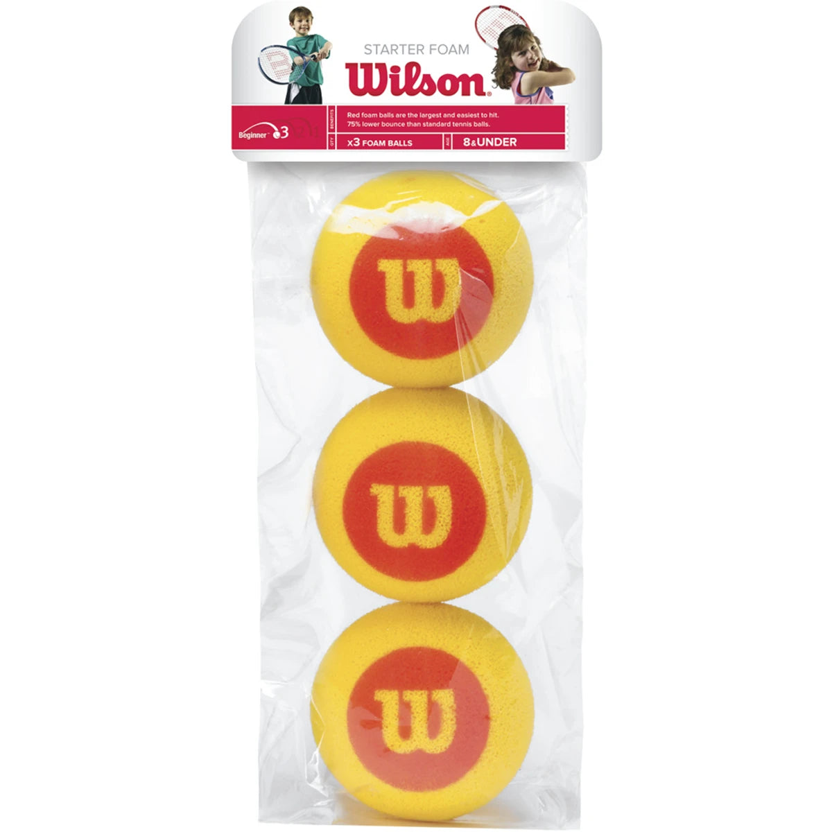 BOLSA DE 3 PELOTAS WILSON STARTER FOAM