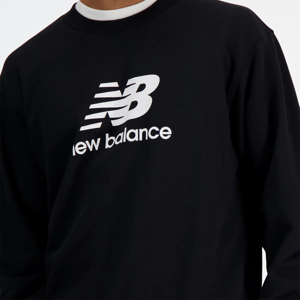SUDADERA NEW BALANCE ESSENTIALS FRENCH TERRY LOGO CREW