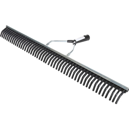 RASTRILLO DE GOMA ANCHO 75 CM CON MANGO DE MADERA