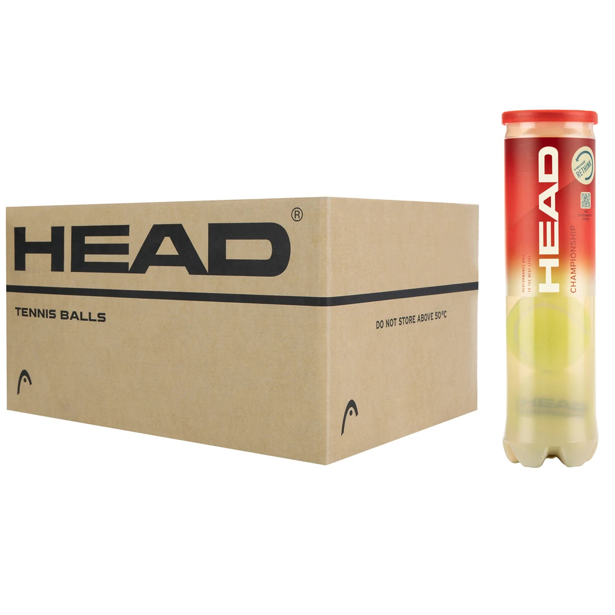 CAJA DE 36 TUBOS DE 4 PELOTAS HEAD CHAMPIONSHIP