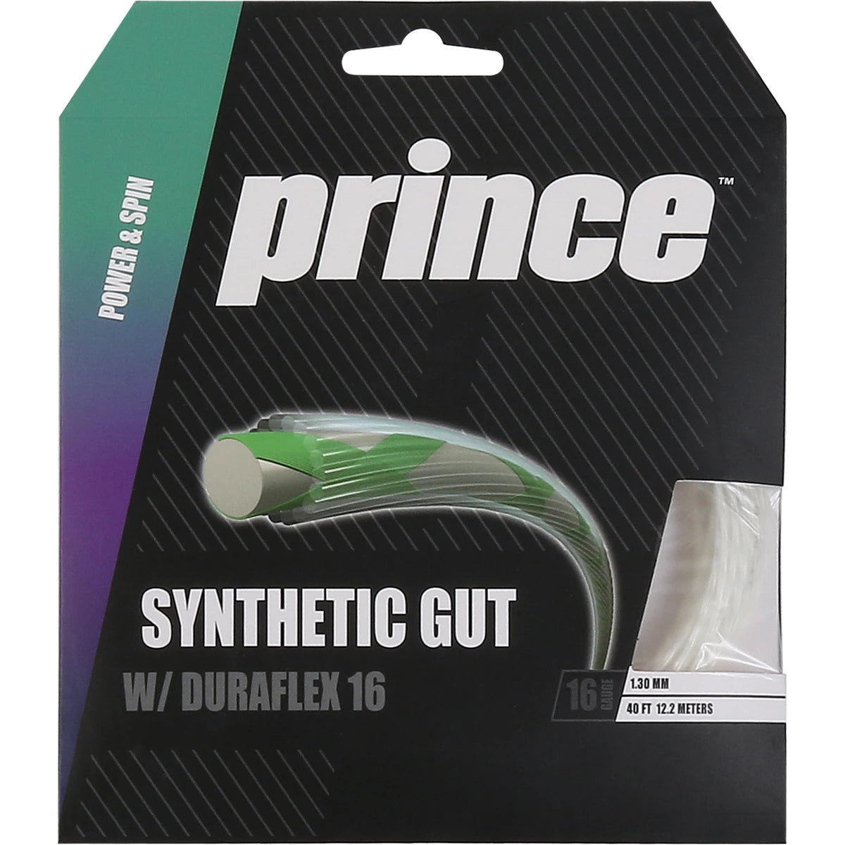 CORDAJE PRINCE SUPER SYNTHETIC GUT DURAFLEX 16 (12 METROS)