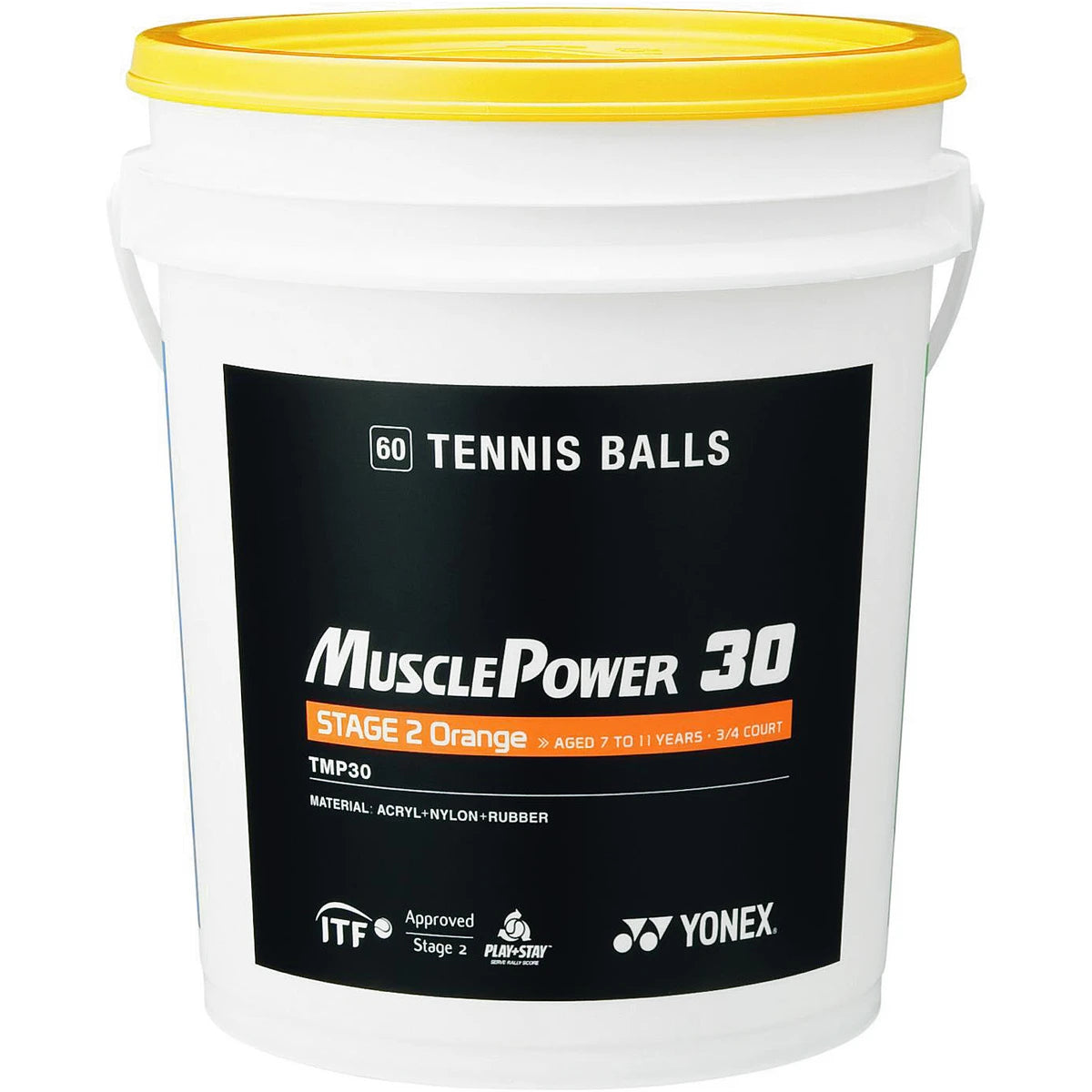 BARRIL DE 60 PELOTAS YONEX TMP-30 NARANJA