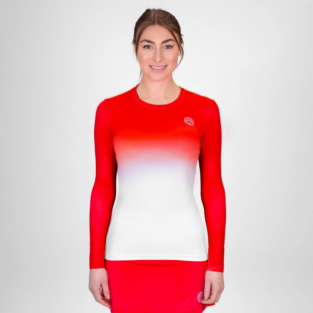 CAMISETA BIDI BADU MUJER CREW GRADIANT MANGAS LARGAS
