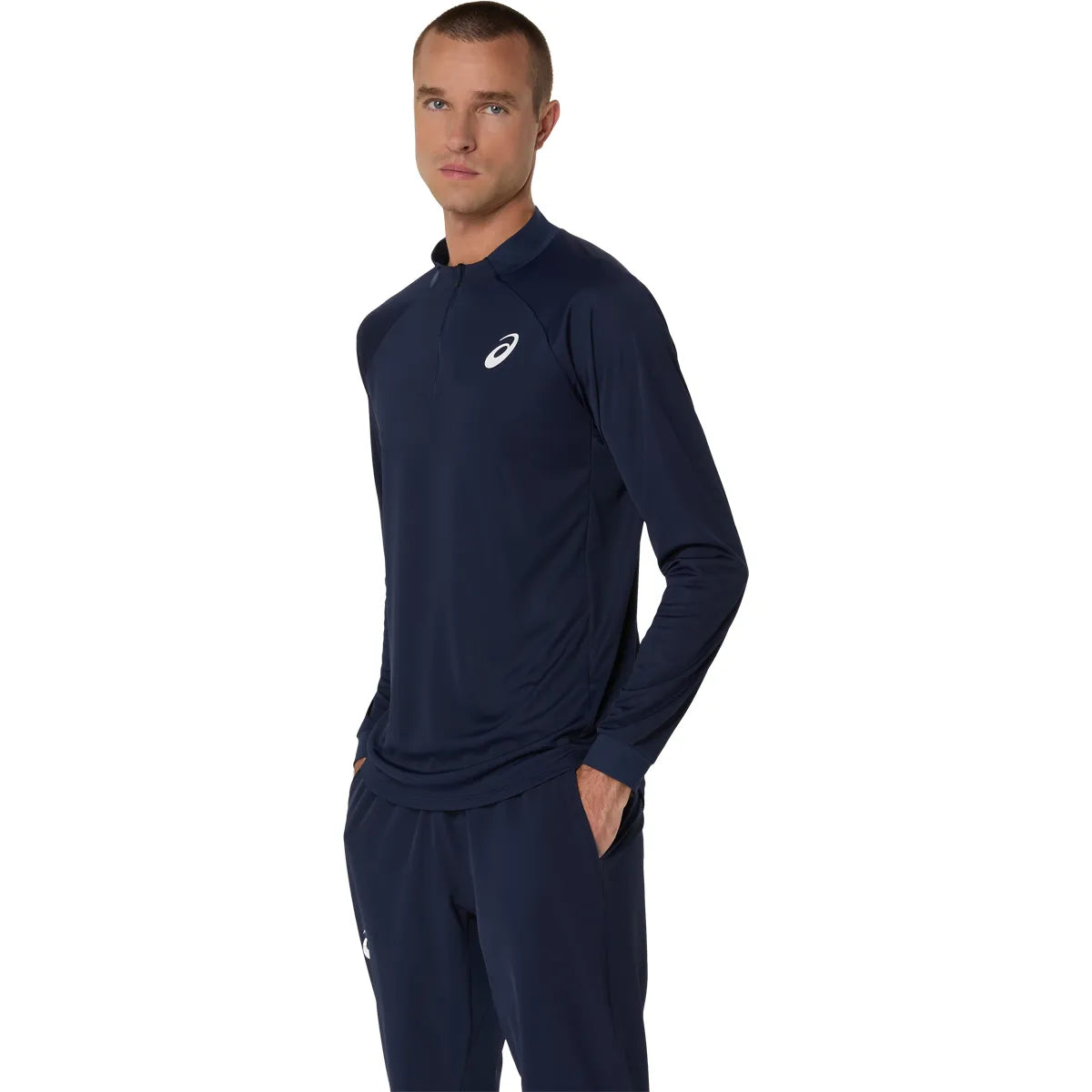 CAMISETA ASICS COURT MANGA LARGA 1/4 CREMALLERA