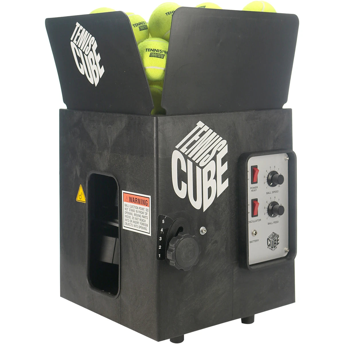 LANZADOR DE PELOTAS TUTOR CUBE CON BATERÍA