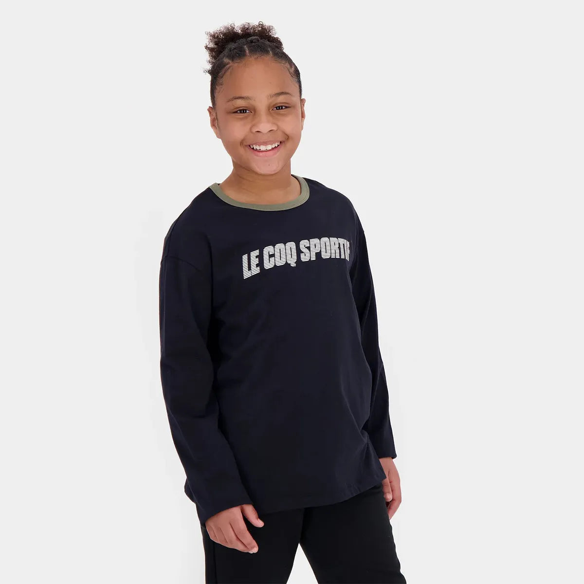 CAMISETA LE COQ SPORTIF JUNIOR MANGA LARGA GRÁFICA