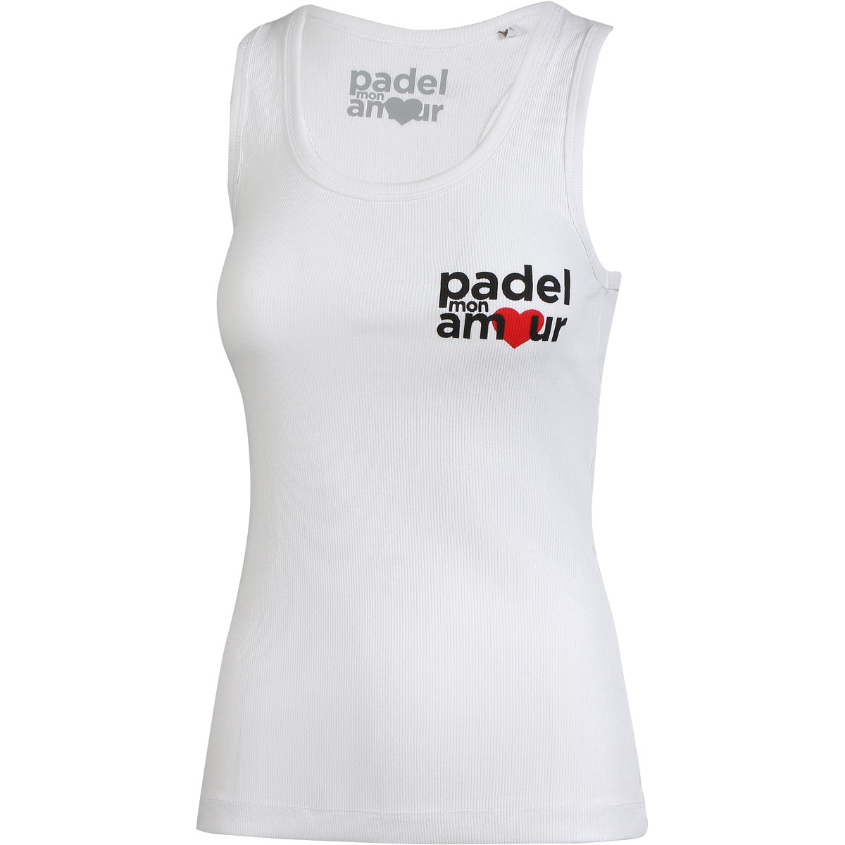 CAMISETA DE TIRANTES PADEL MON AMOUR MUJER