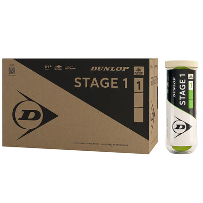BARRIL 72 PELOTAS DUNLOP STAGE 1 VERDES