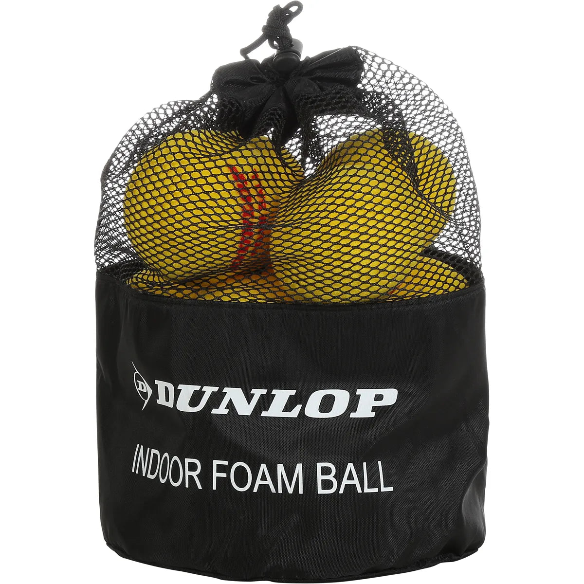 BOLSA DE 12 PELOTAS DUNLOP DE ESPUMA PARA INTERIOR