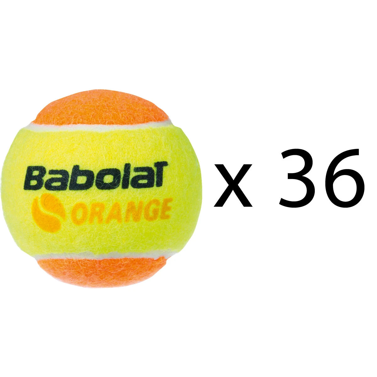 RECARGA 36 PELOTAS BABOLAT NARANJA