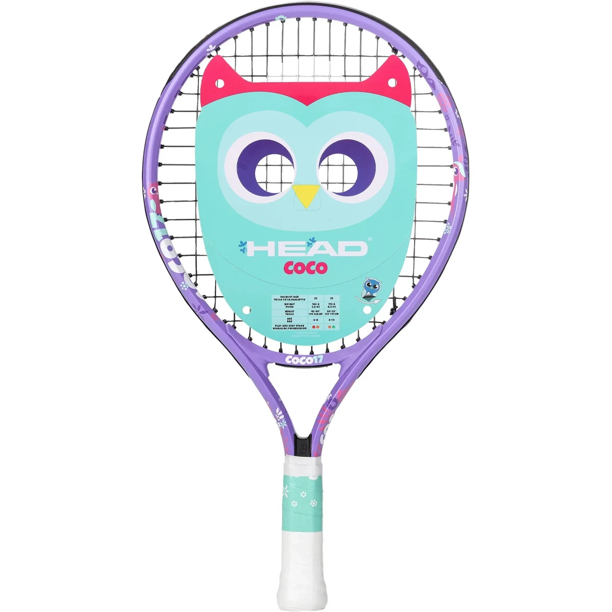 RAQUETA HEAD JUNIOR COCO 17 VIOLETA